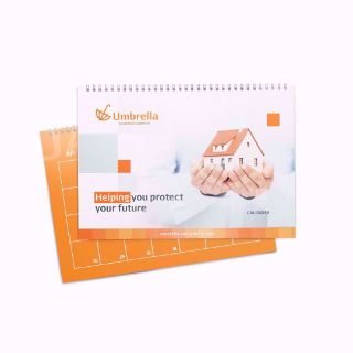 8.5in x 11in custom wholesale calendars on wall