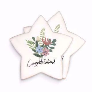 3.5 inch wholesale custom image star cookies